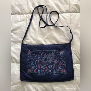 Navy Blue Cross Body Purse